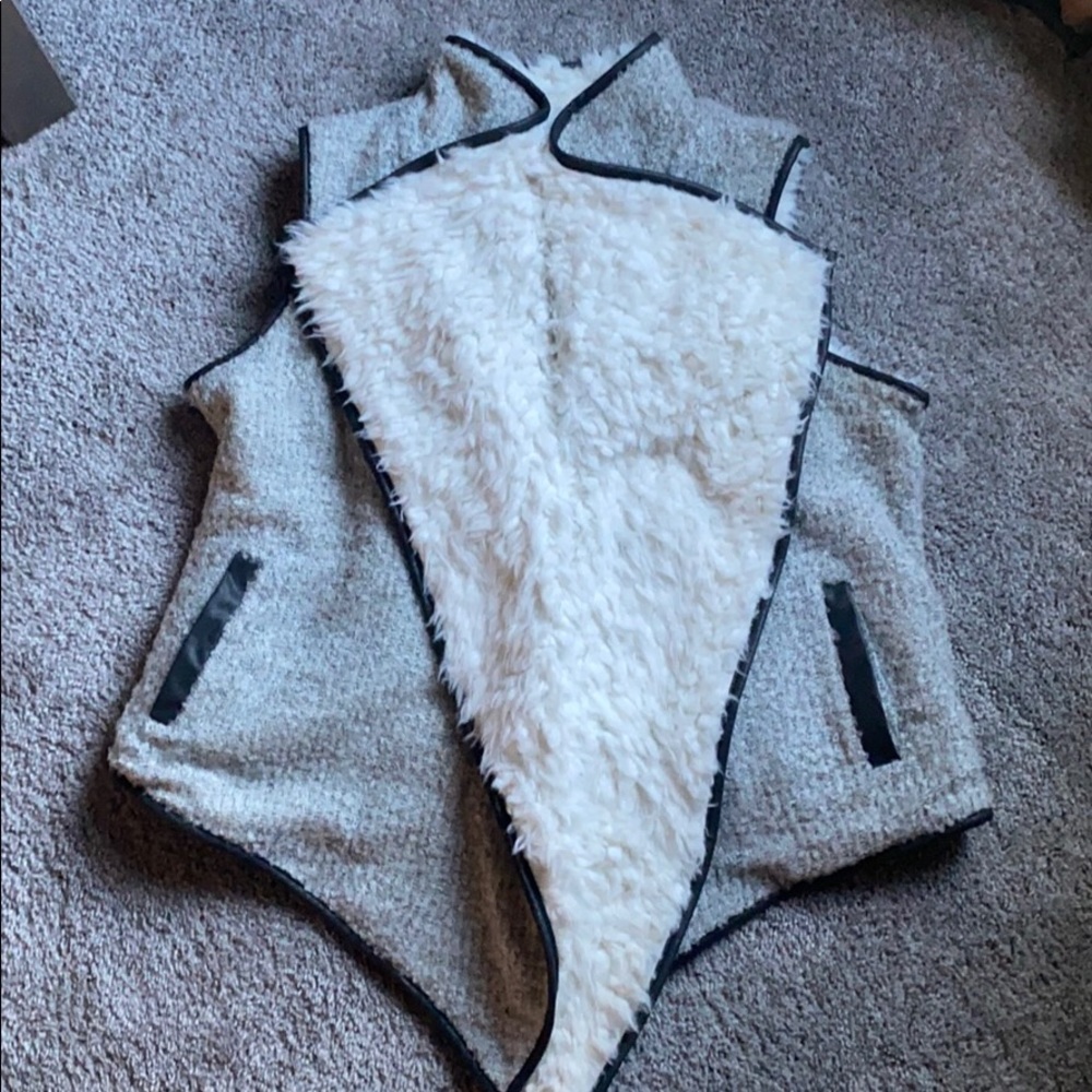 Very warm furry vest!